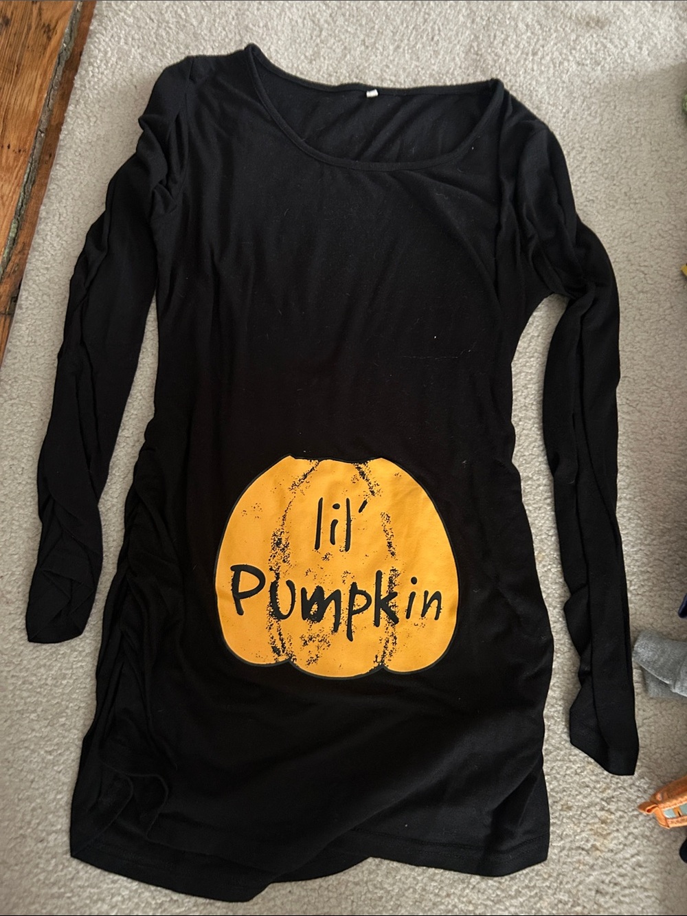 Black Kids' 'Lil Pumpkin' Long Sleeve Top
